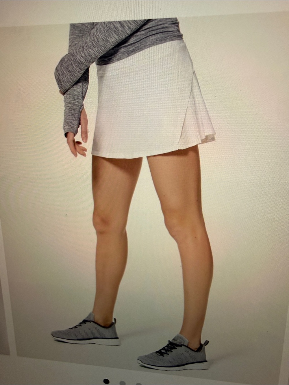 NWT lululemon athletica White play off the pleats tennis skirt
